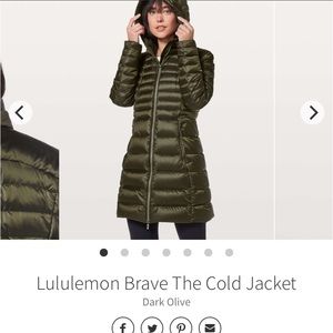 Lululemon Brave the Cold Winter Jacket - Size 6